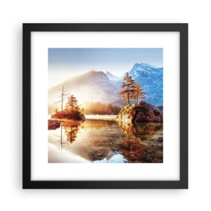 Poster in een zwarte lijst - De natuur in een nieuw licht - 30x30 cm