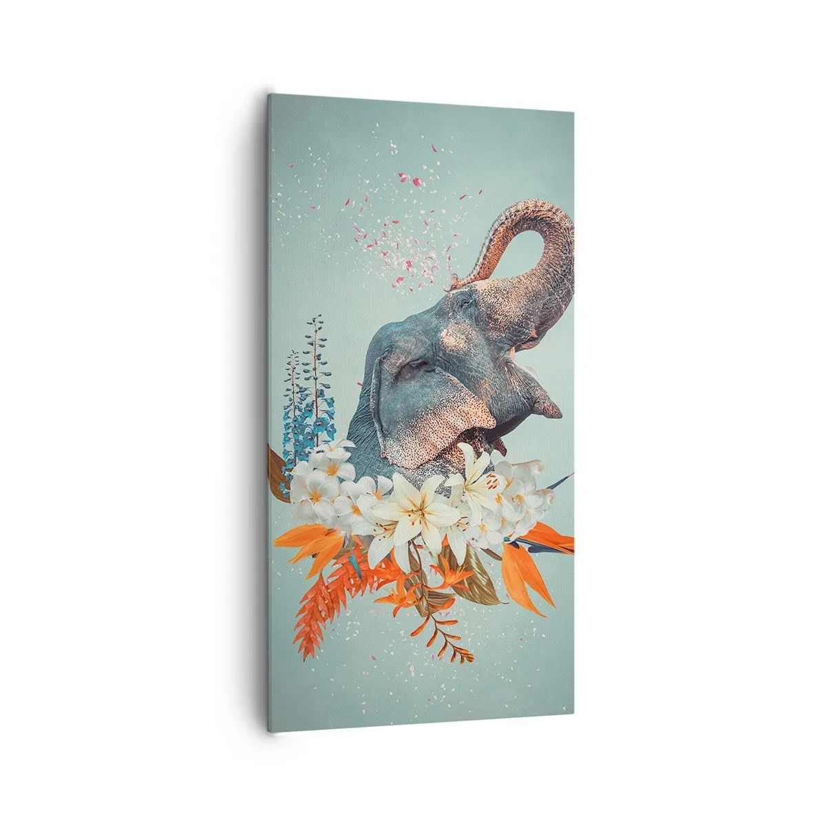 Schilderen op canvas - Een gebrul van vreugde - 65x120 cm