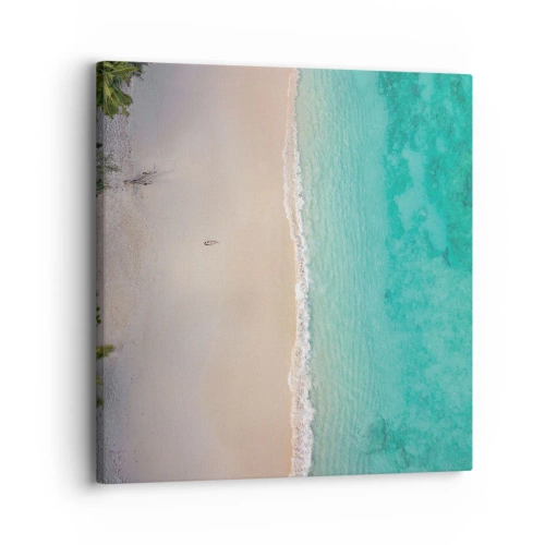 Schilderen op canvas - Paradijsstrand - 30x30 cm