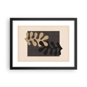 Poster in een zwarte lijst - Afwezigheid en complement - 40x30 cm