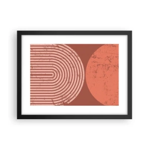 Poster in een zwarte lijst - Een nauwe band - 40x30 cm