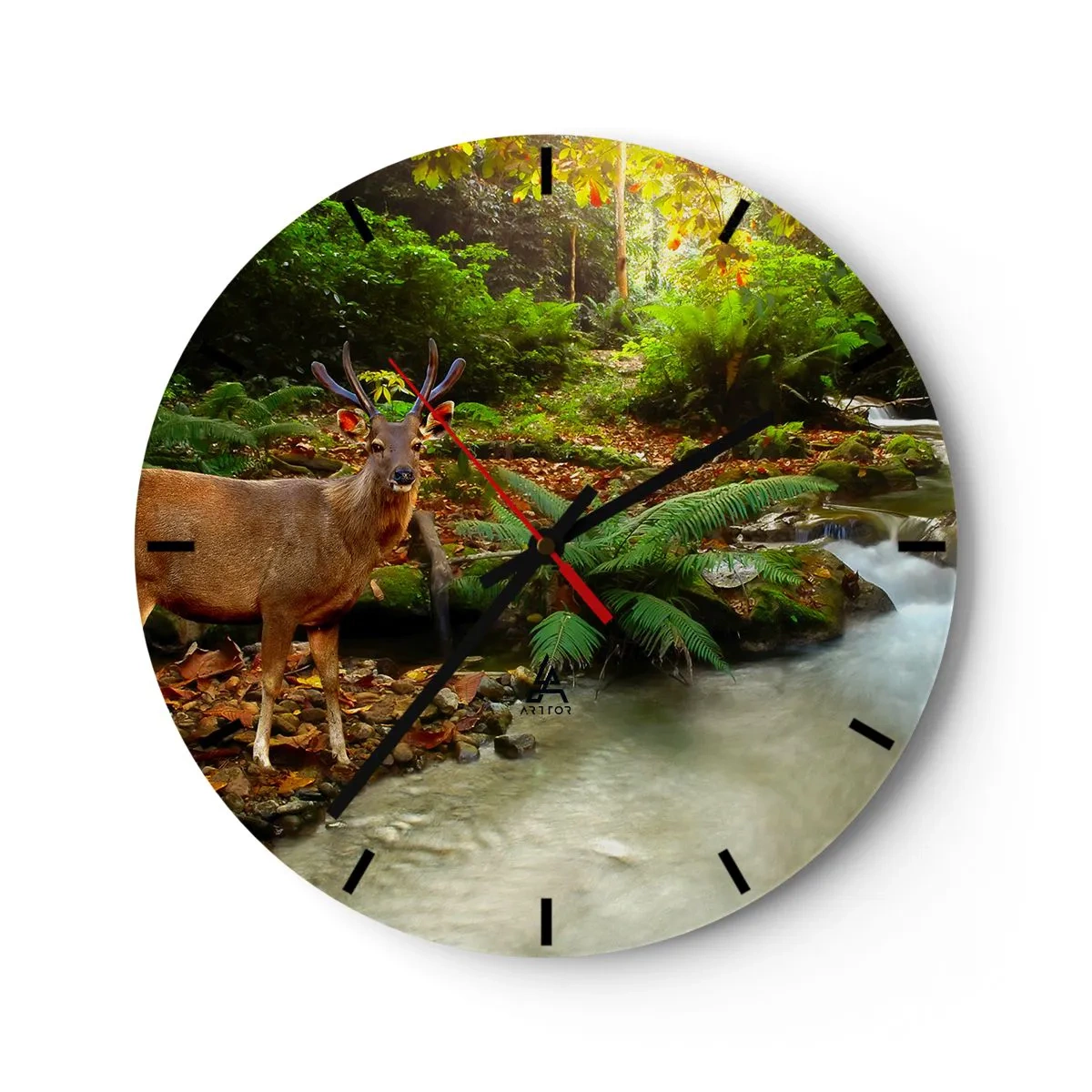 Wandklok - Klok - Welkom in mijn wereld - 40x40 cm