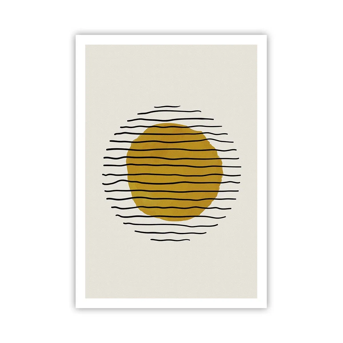 Poster - Abstractie trillend van warmte - 70x100 cm