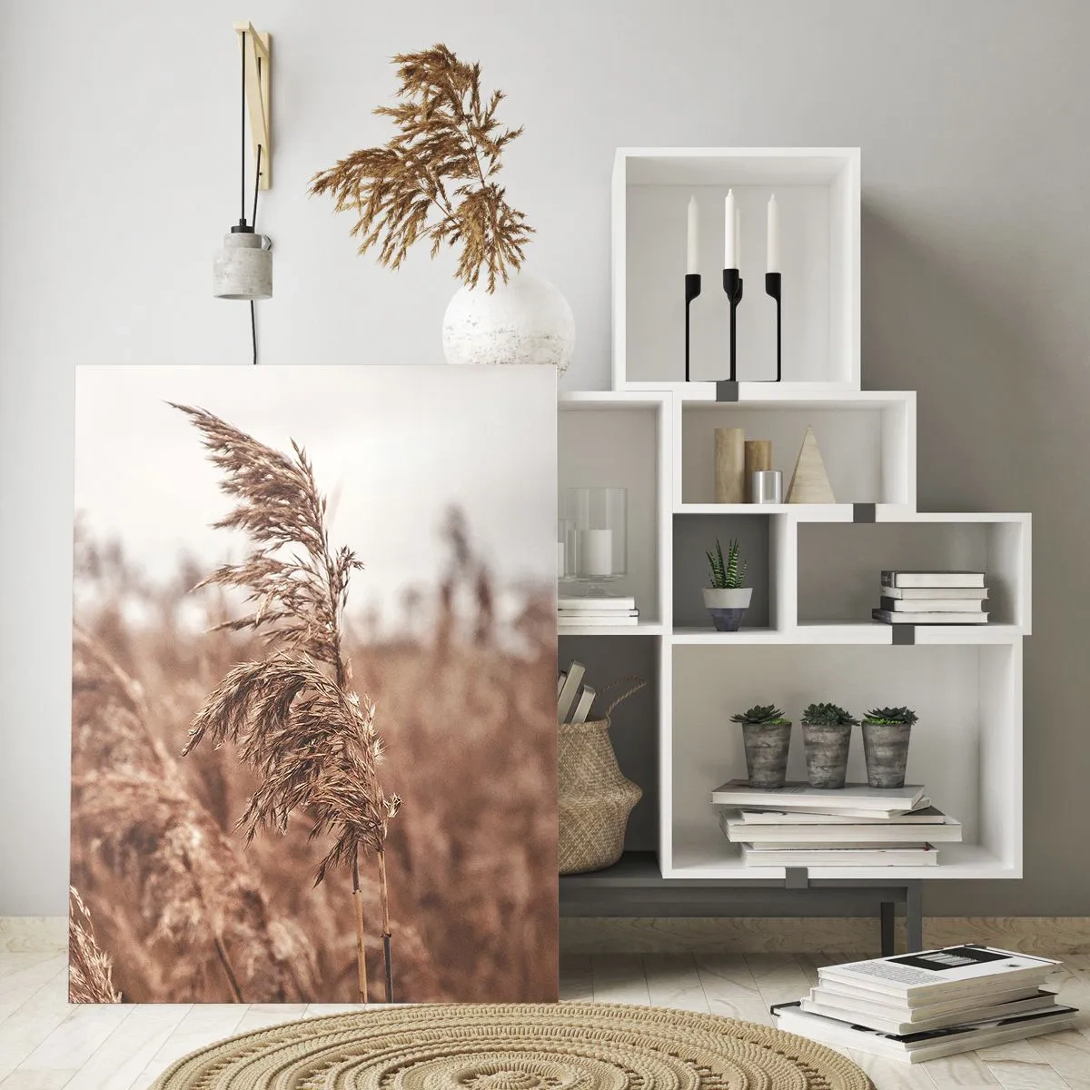 Schilderen op glas - Het is al herfst in de velden - 50x70 cm