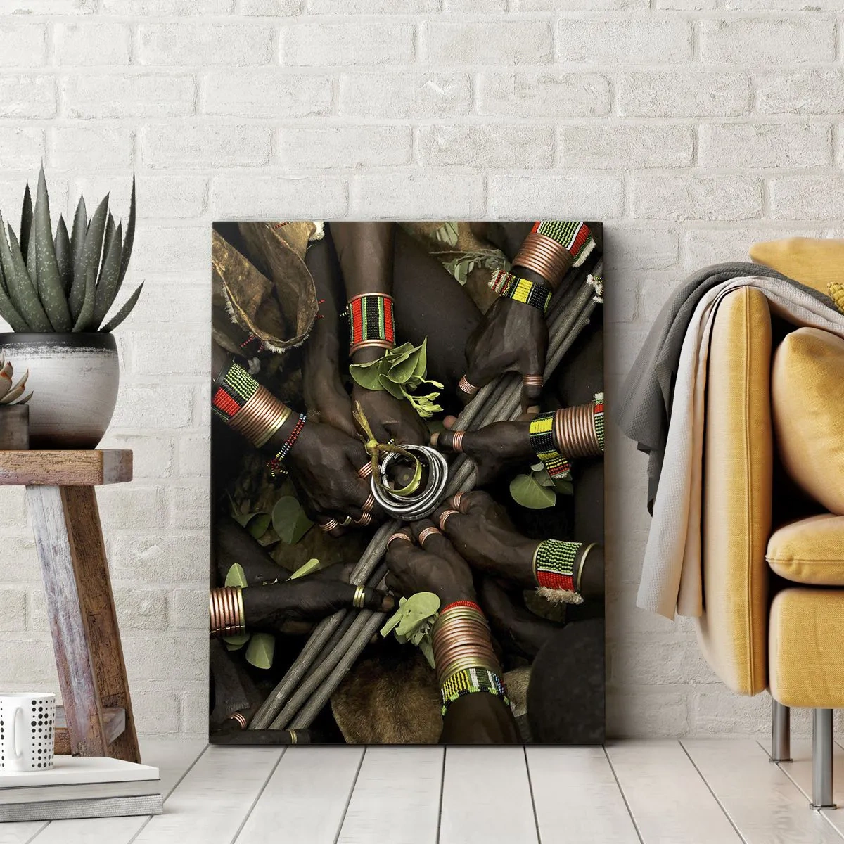 Schilderen op canvas - Wij zijn samen - 55x100 cm