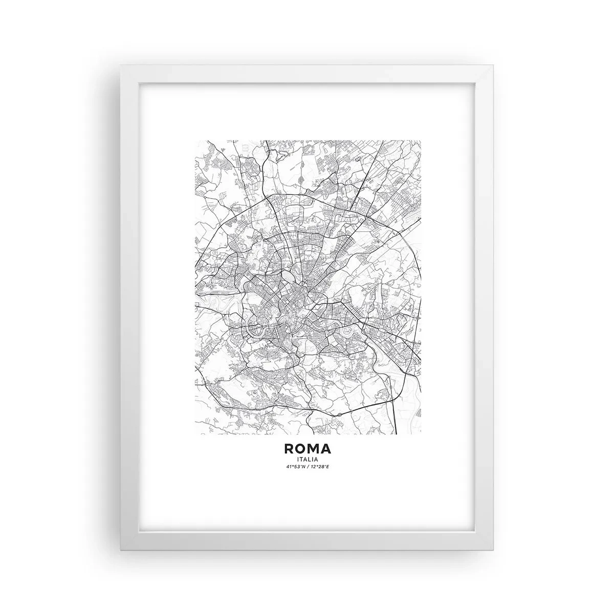 Poster in een witte lijst - Romeinse cirkel - 30x40 cm