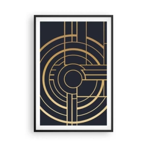 Poster in een zwarte lijst - Draaien van dingen - 61x91 cm