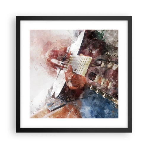 Poster in een zwarte lijst - En wat vind je ervan? - 40x40 cm