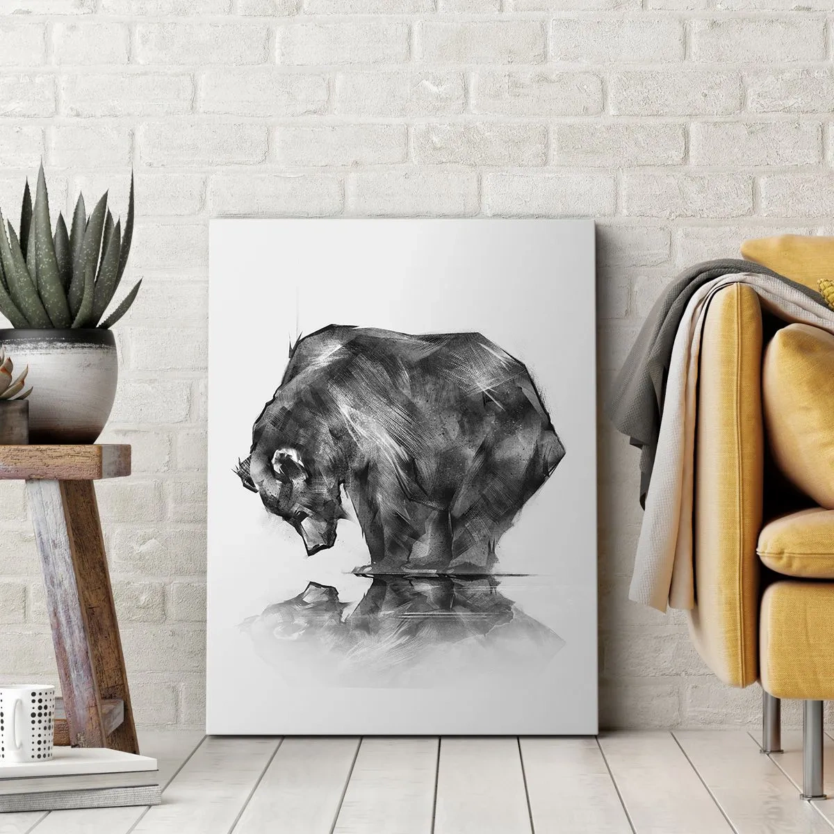 Schilderen op canvas - Leuk om een geliefde persoon te zien - 70x100 cm