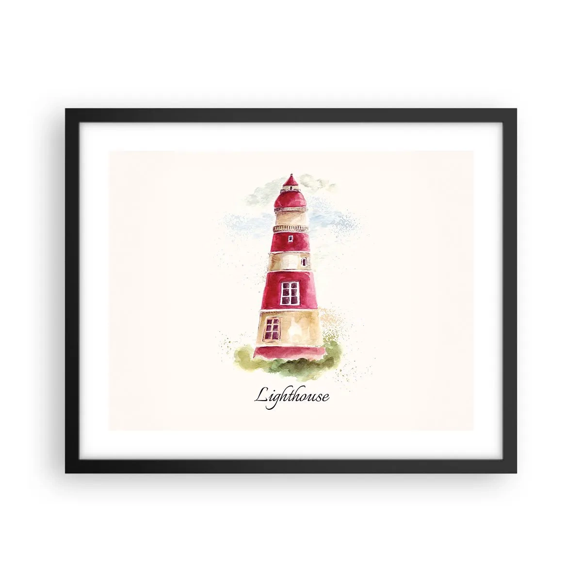 Poster in een zwarte lijst - Er is altijd goed weer in de buurt - 50x40 cm