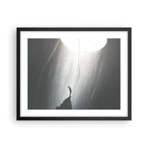 Poster in een zwarte lijst - Er is altijd een uitweg - 50x40 cm