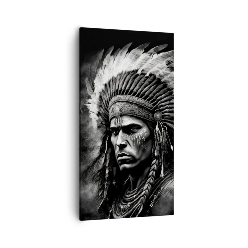 Schilderen op canvas - Een leider en strijder - 55x100 cm