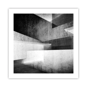 Poster - De structuur van de ruimte - 50x50 cm