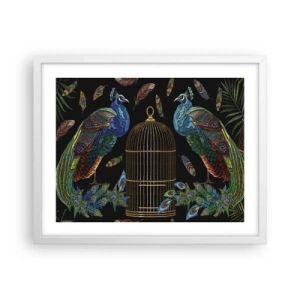 Poster in een witte lijst - In koninklijke gewaden - 50x40 cm