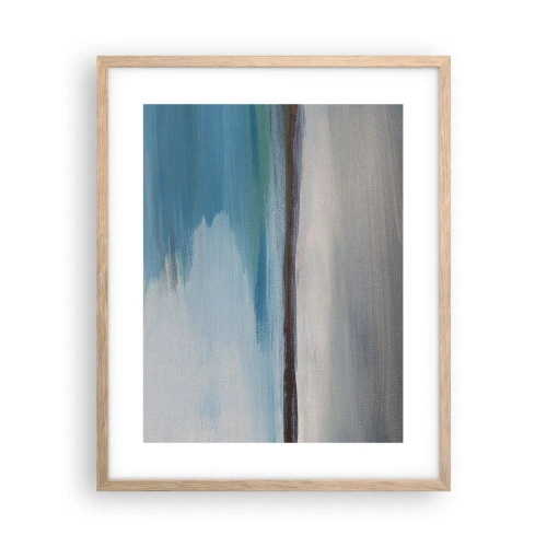 Een poster in een licht eiken lijst - Horizontaal landschap - 40x50 cm