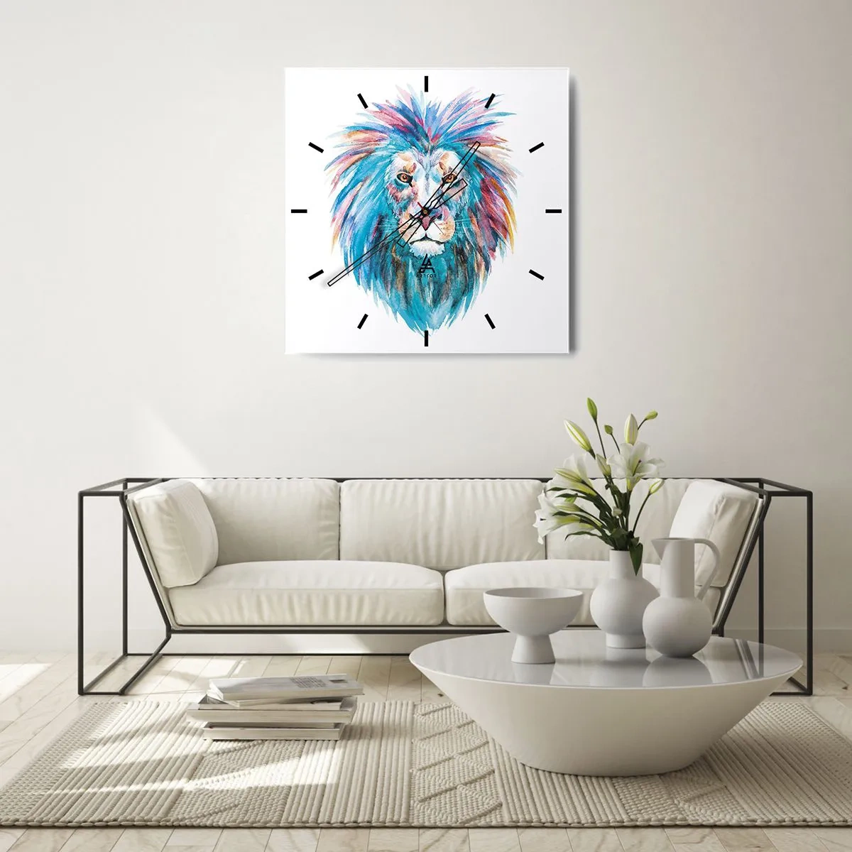 Wandklok - Klok - Een opwindende uitstraling - 40x40 cm