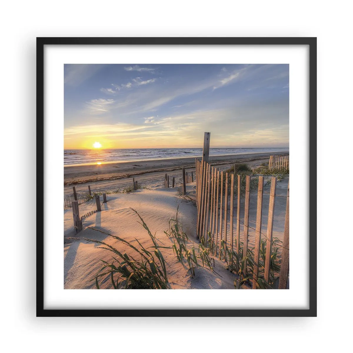 Poster in een zwarte lijst - Glans en schaduw van de wind - 50x50 cm