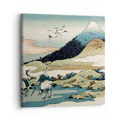 Schilderen op canvas - In de Japanse geest - 30x30 cm