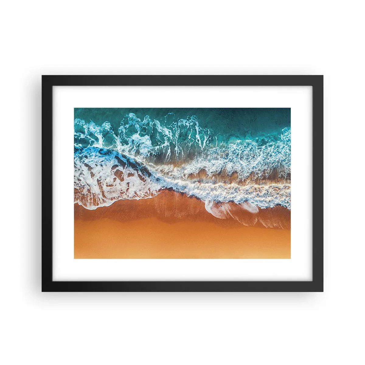 Poster in een zwarte lijst - Altijd hand in hand - 40x30 cm