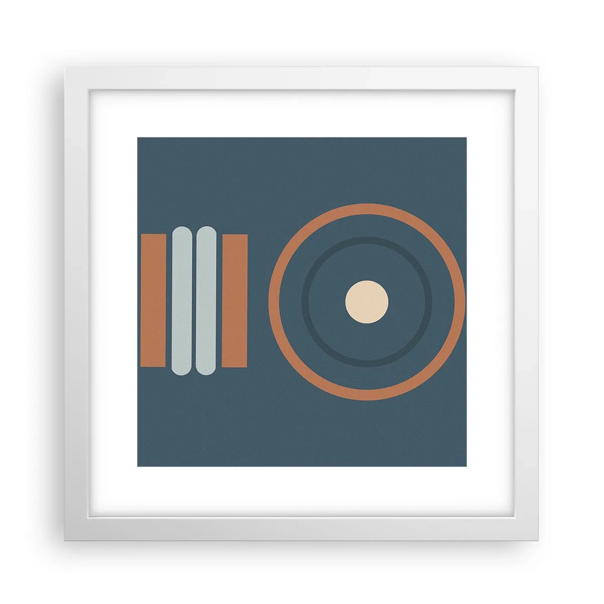 Poster in een witte lijst - De essentie van dingen - 30x30 cm