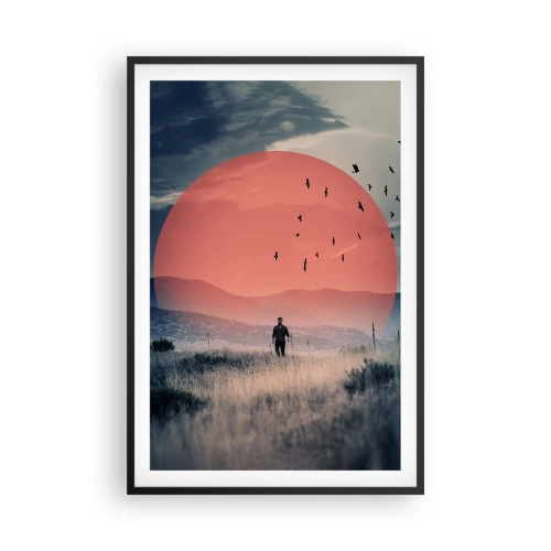 Poster in een zwarte lijst - In hun elementen - 61x91 cm