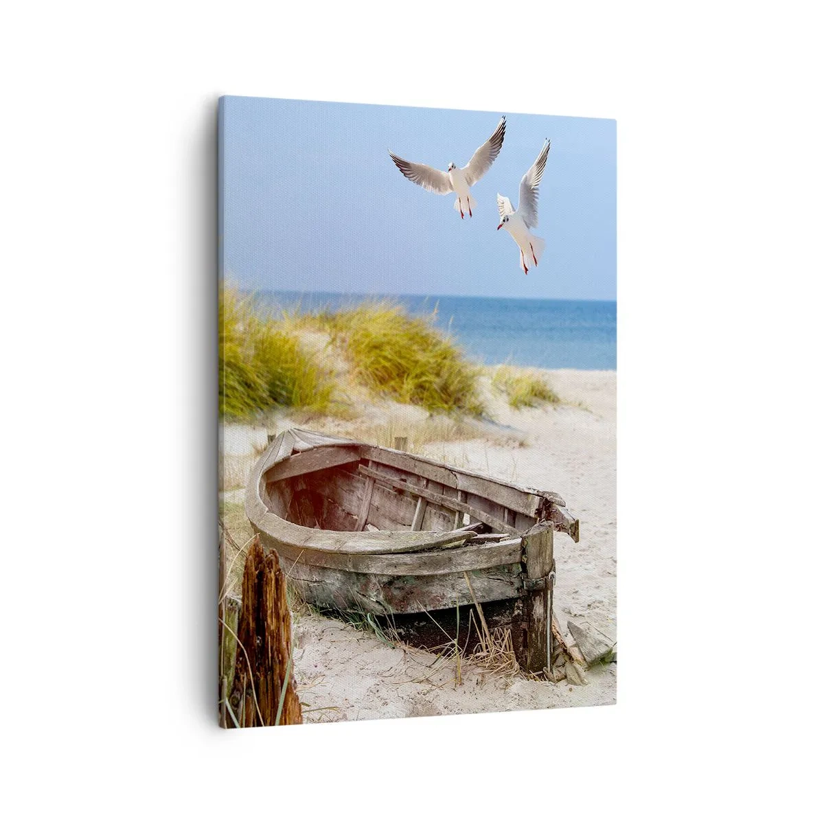 Schilderen op canvas - Badend in de wind - 50x70 cm