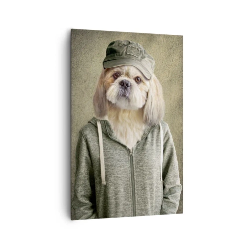 Schilderen op canvas - Ik heb liever losser - 80x120 cm