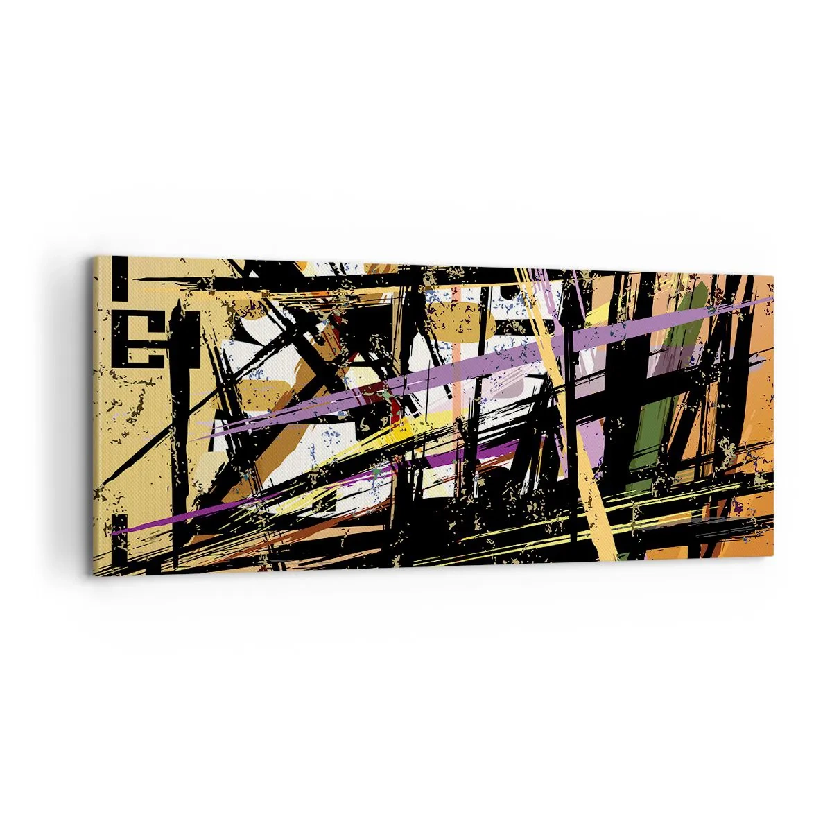 Schilderen op canvas - Een scherp snijden - 100x40 cm