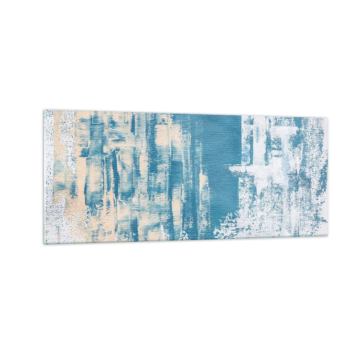 Schilderen op glas - Door een ijspegel - 100x40 cm