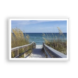 Poster in een witte lijst - In de zon, in de wind - 100x70 cm