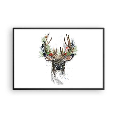 Poster in een zwarte lijst - In een feestelijk gewaad - 91x61 cm