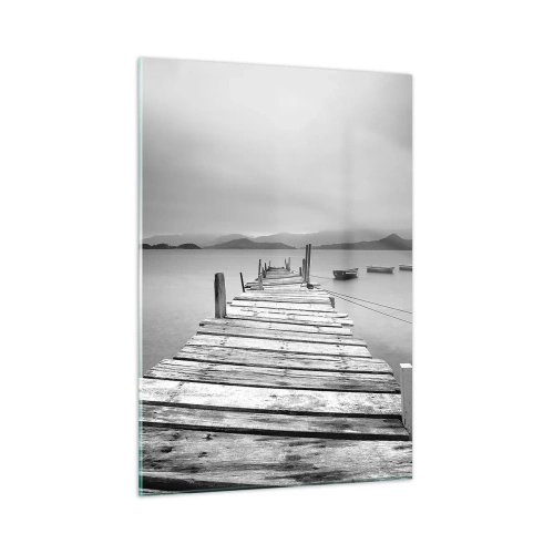 Schilderen op glas - Achter bergen en zeeën - 50x70 cm