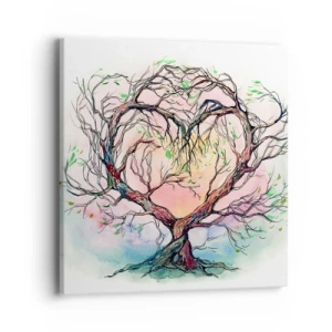 Schilderen op canvas - Samen tegen de stormen - 40x40 cm