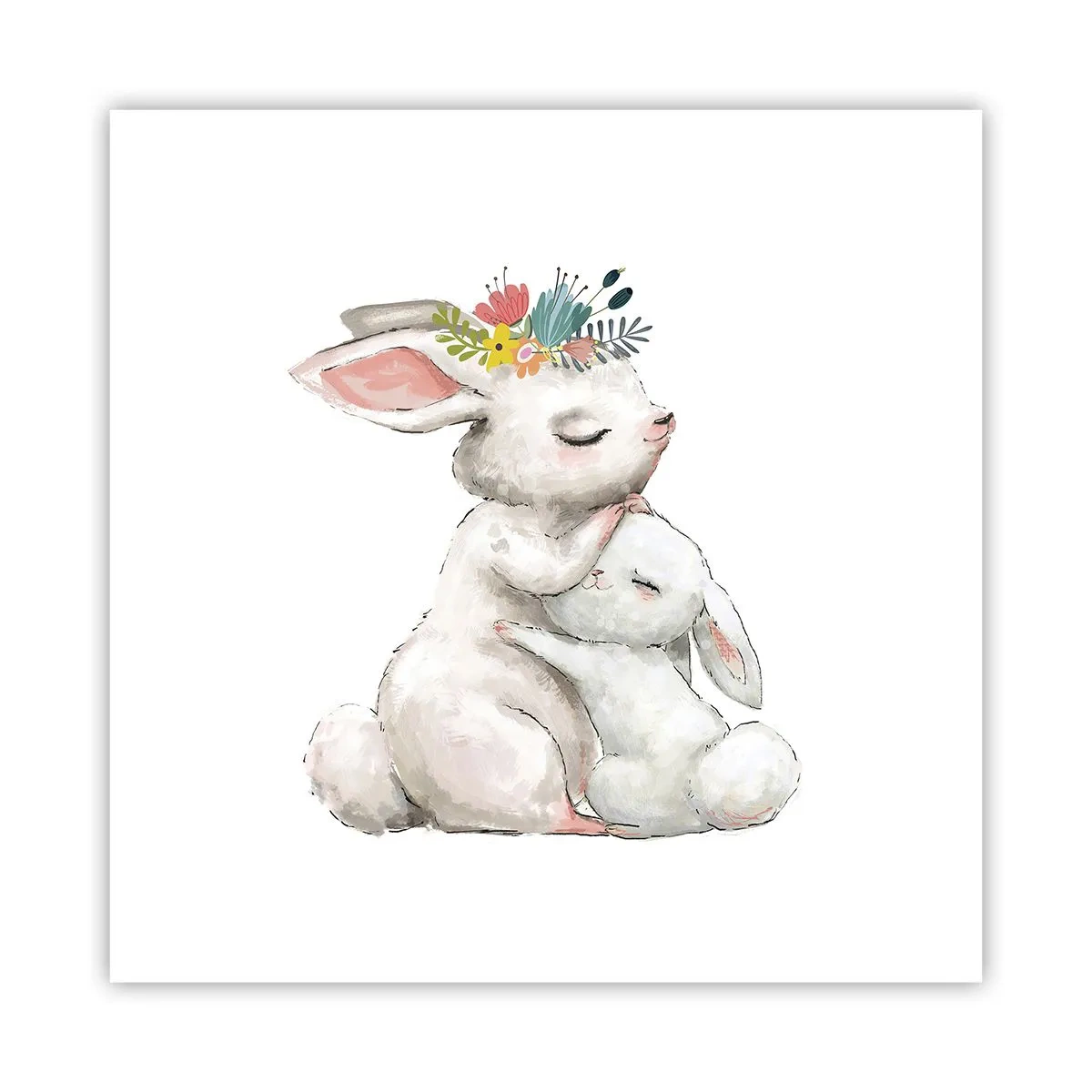 Poster - Het is het beste met mama - 40x40 cm