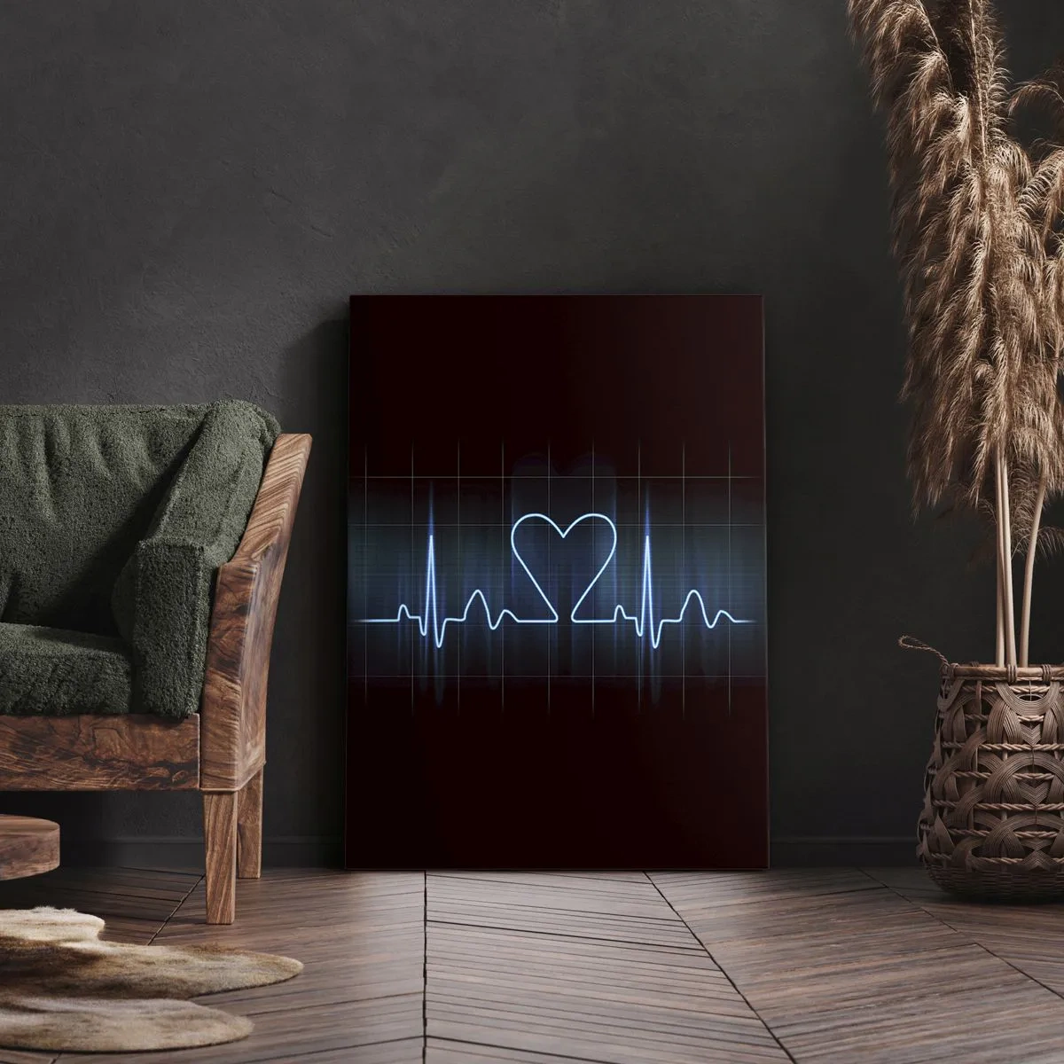 Schilderen op canvas - Op het ritme van het hart - 80x120 cm