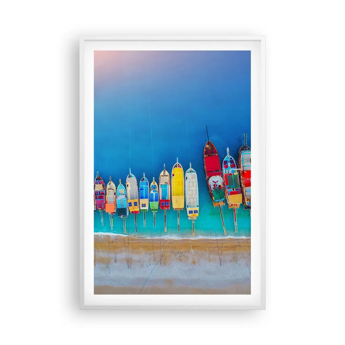 Poster in een witte lijst - Vanuit vogelperspectief - 61x91 cm