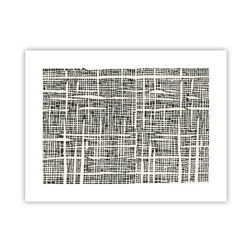 Poster - Geweven compositie - 40x30 cm