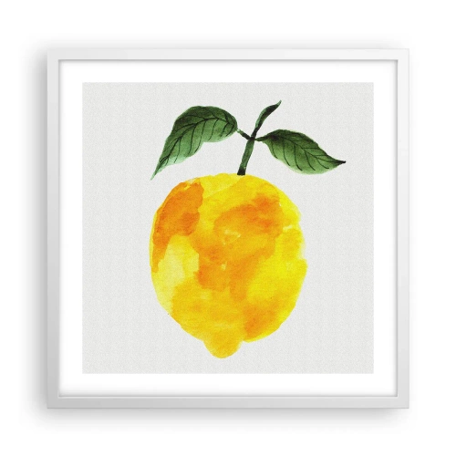 Poster in een witte lijst - Hoe proef je de zon? - 50x50 cm