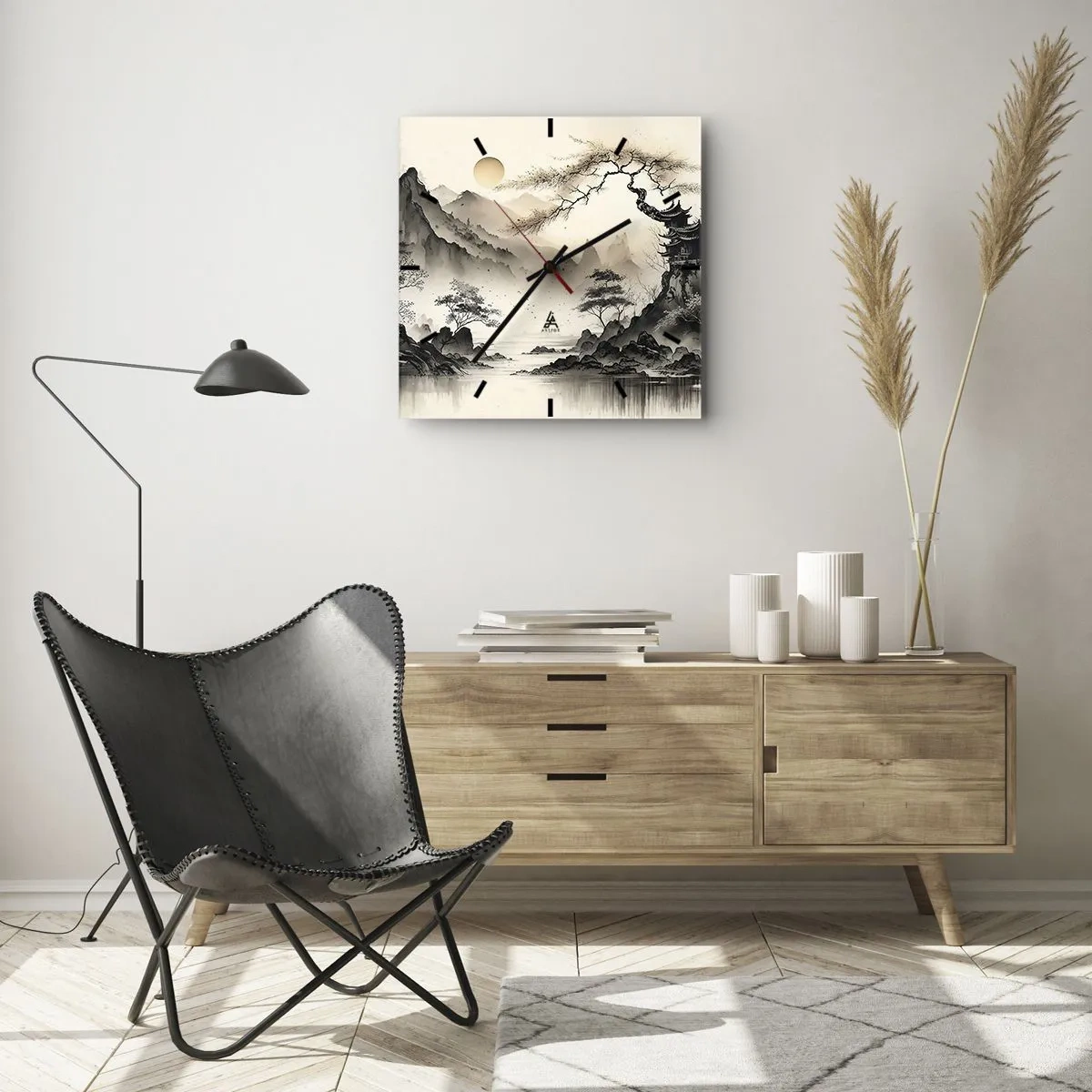 Wandklok - Klok - De unieke charme van het Oosten - 40x40 cm