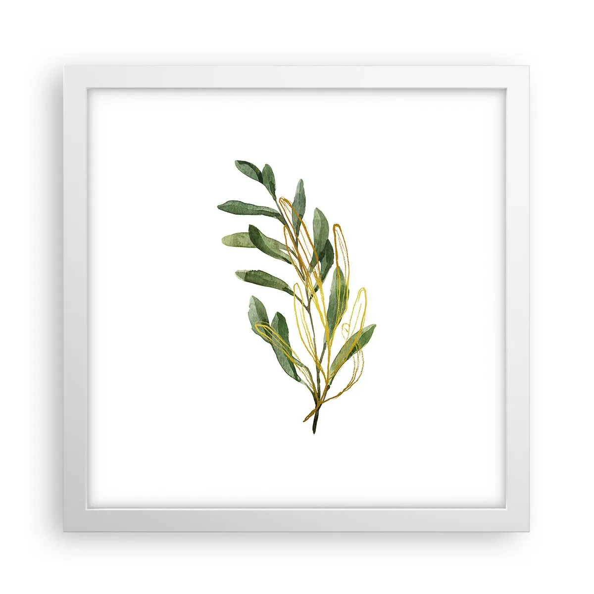 Poster in een witte lijst - Alles wat goed is - 30x30 cm