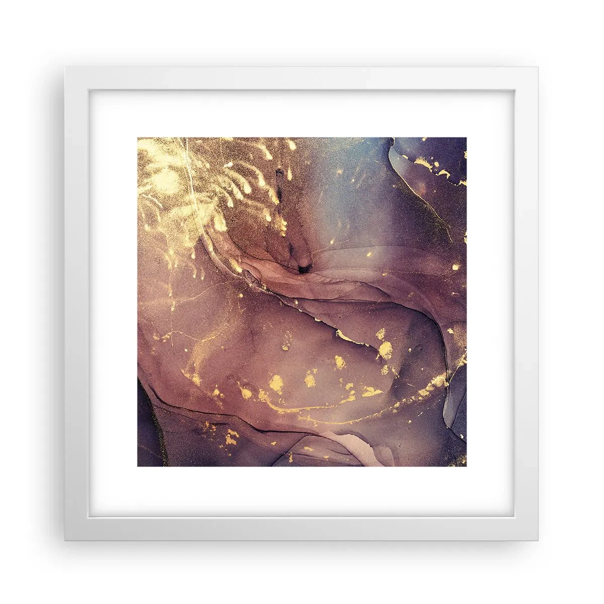 Poster in een witte lijst - Materie en geest - 30x30 cm