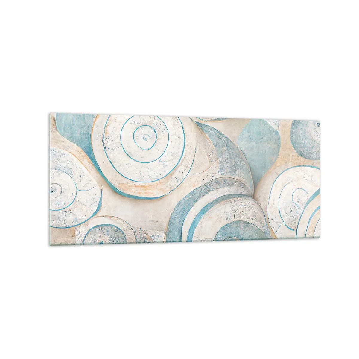Schilderen op glas - Wat zit er in de schelp? - 120x50 cm