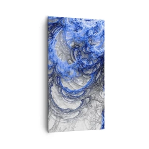 Schilderen op canvas - De geboorte van een golf - 55x100 cm