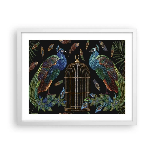 Poster in een witte lijst - In koninklijke gewaden - 50x40 cm