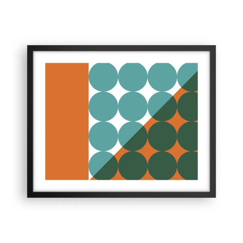 Poster in een zwarte lijst - Omhoog en diagonaal - 50x40 cm