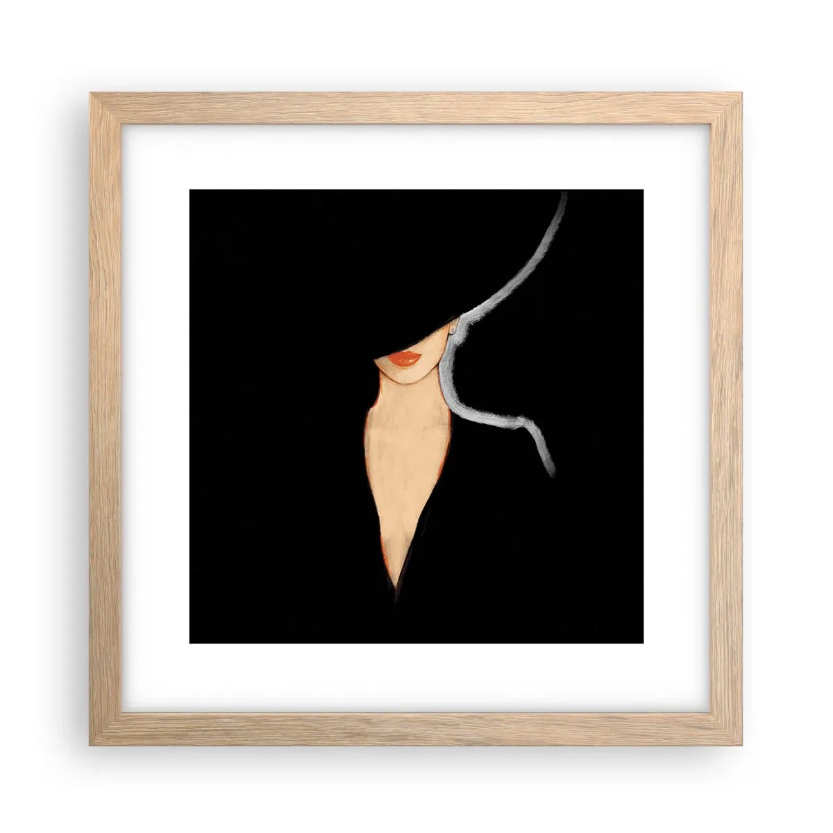 Een poster in een licht eiken lijst - Elegantie en stijl - 30x30 cm