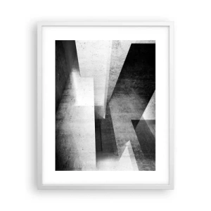 Poster in een witte lijst - De structuur van de ruimte - 40x50 cm