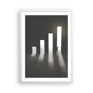 Poster in een witte lijst - Succes - impressie - 50x70 cm