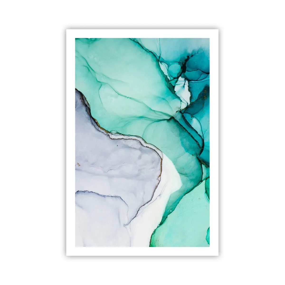 Poster - Een studie in turkoois - 61x91 cm