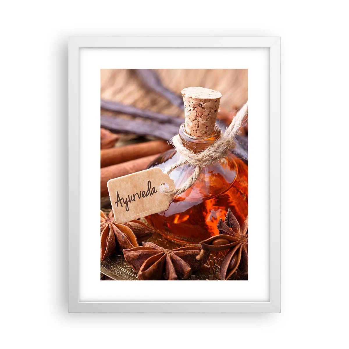 Poster in een witte lijst - Naar de eenheid van lichaam en geest - 30x40 cm